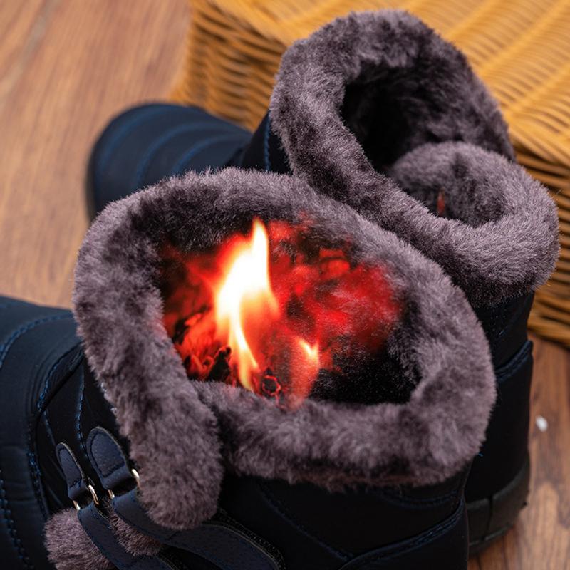 Stiefel für Damen, Winter-Stiefeletten, warme Pelzstiefel, Damenstiefel, Schuhe, flache Stiefel, warme Stiefel, Schneestiefel in Übergröße