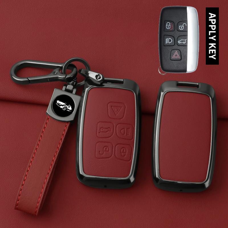 Innenraumleisten Auto Zinklegierung Schlüsselhülle Abdeckung Schale Für Land Rover Range Rover Discoverry 5 Sport Evoque Für JAGUAR XE XF XJ