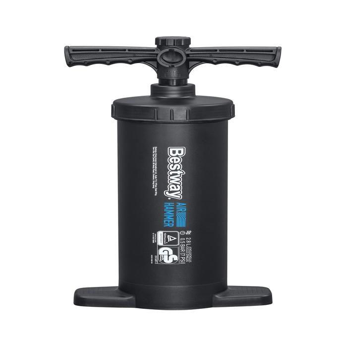 Handluftpumpe - Bestway - Air Hammer 2800 - Schnelles Aufblasen - 3 Adapter enthalten - Unisex