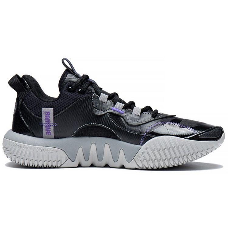 Li Ning Anti-5 2.5 Shock Absorption Non-Slip Wear-Resistant Low-Top Basketball Shoes Men Basketball Shoes Black ABFS001-1