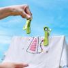 24PCS Strong Grip Anti-Tip Clips Plastic Clothes Clip Windproof Clothespins  Outdoor Drying