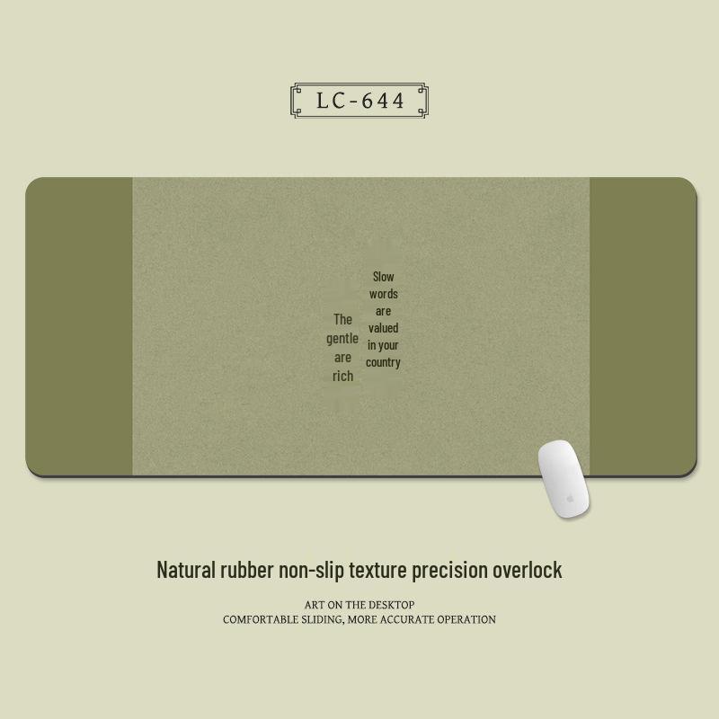 Extra Large Chinese Style Minimalist Mouse Pad with Wrist Rest