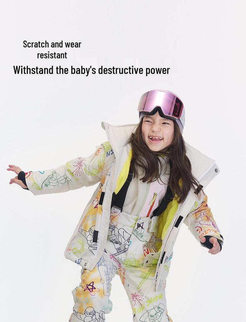 VECTOR Kids' Winter Ski Suit: Waterproof, Thickened, Cold-Proof Ski Jacket & Pants for Boys and Girls.