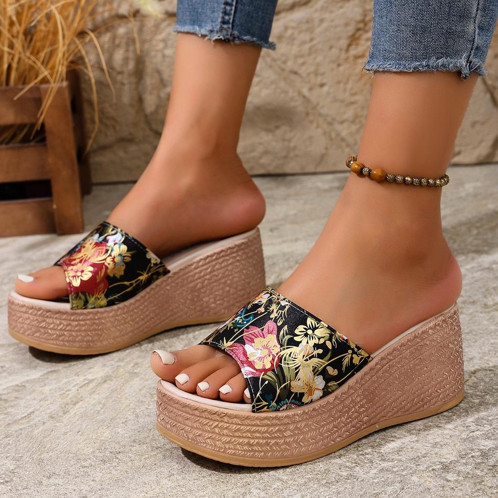Women Slippers Beach Platform Shoes Women Casual Wedges Sandals High Heels Slippers Summer Slides Women Zapatos De Mujer