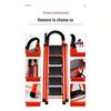 Portable Multifunctional Indoor A-Frame Ladder - 4/5 Step, Folding, Thickened, Telescopic, Mobile