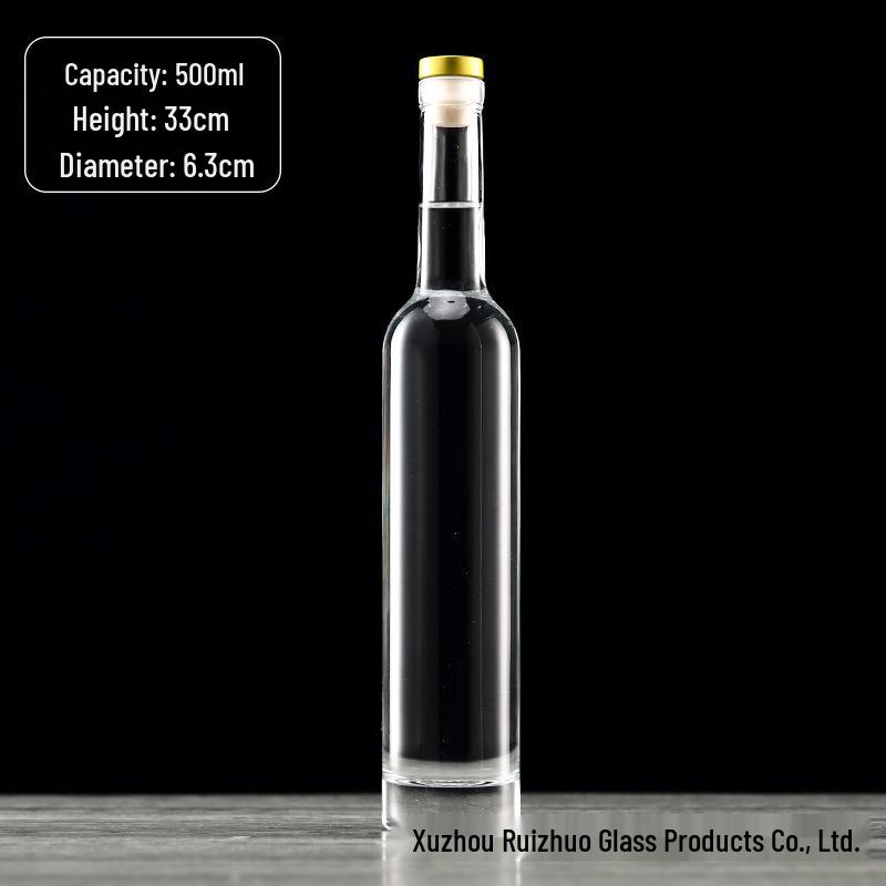 375ml High-Grade Frosted Glass Bottle for Vodka, Ice Wine, or Red Wine