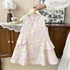Girls Summer Princess Dress Sweet Dreamy Bowknot Dress Kids Fashionable Elegant Party Gown For Children