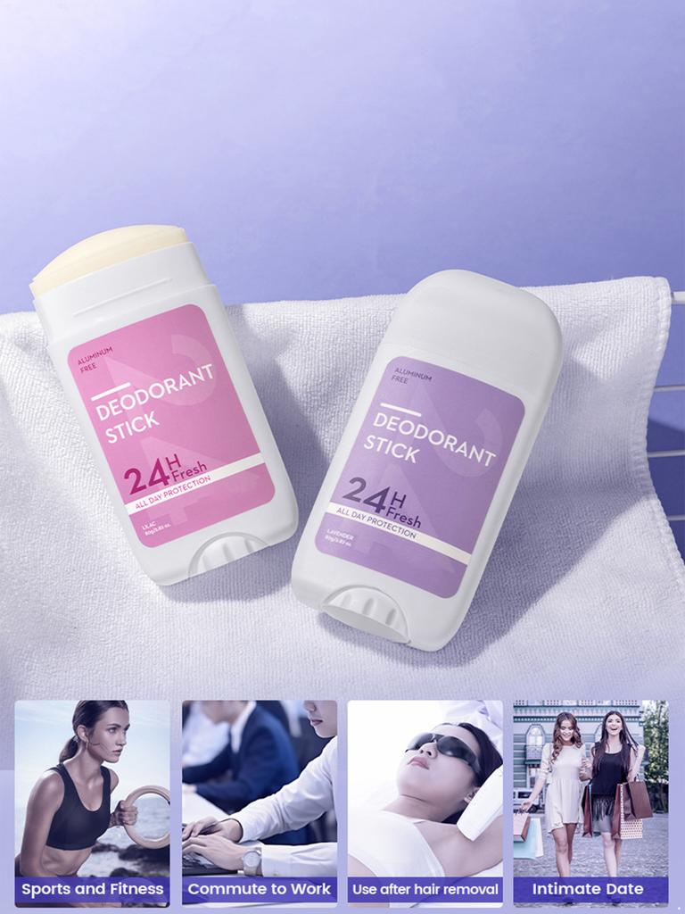 Damen Alkoholfreier 24-Stunden Lang Anhaltender Frische Deodorant Stick - Antitranspirant für Empfindliche Haut, Hält den Ganzen Tag Trocken