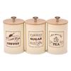 Coffee Bean Storage Jar Metal Coffee Tea Sugar Container Large Capacity Sealed Storage with Bamboo Lid Tea Can Kitchen Supplies
