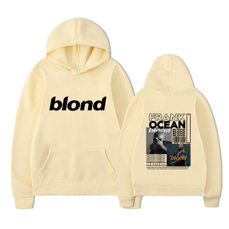 New blond Amazon autumn and winter new fleece urban casual hooded sweater