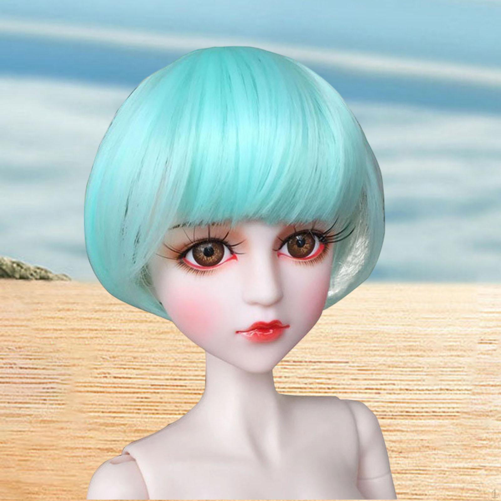 

1/4 кукла BJD Ручная работа Косплей Прочный Модный Декоративный с Ручная работа DIY Короткие волосы Замена зелёный