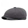 British Retro Patchwork Newsboy Cap for Men Women Spring Octagonal Hat Casual Baker Boy Cap Outdoor Sunshade Painter Hat Flat Cap