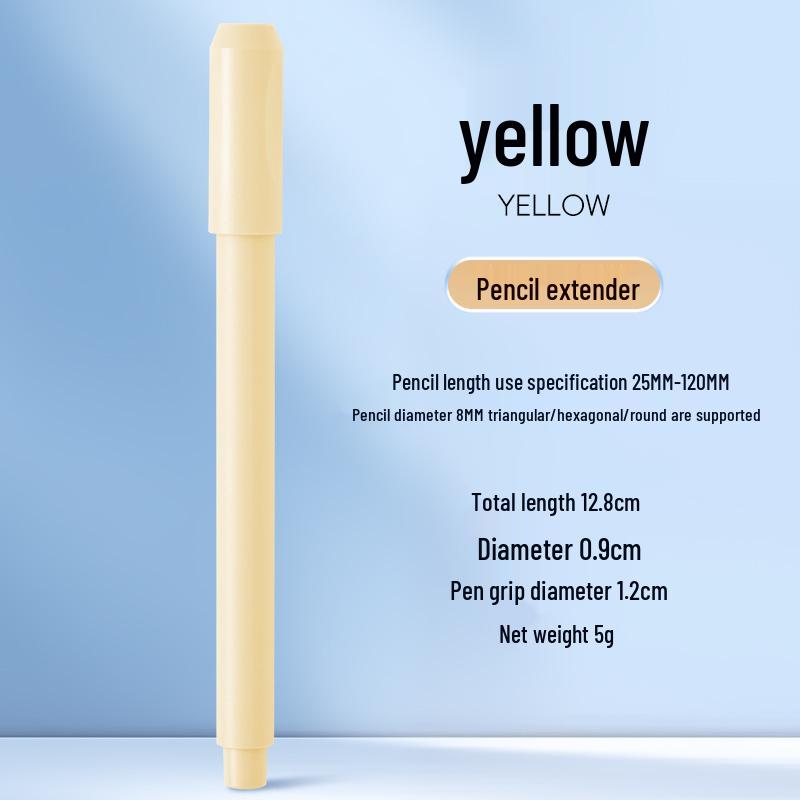 Dual-Head Metal and Wooden Pencil Extender