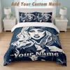 Bedding Set 1 Duvet Cover 2 Pillowcases Lady Gaga Print Soft Bed Linen Bedroom Decor