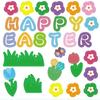 Easter Basket Kit with 8pcs Baskets and Stickers for Handmade Projects, Crafting, and Festival Gift Packaging Toys