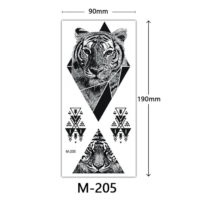 Waterproof Three-Dimensional Color Print Tattoo Sticker, Butterfly Flower Animal Tattoo