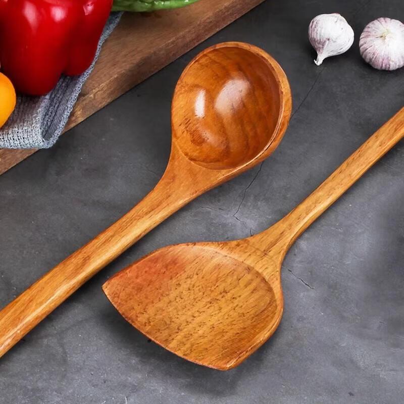 Jundingying 4-Piece Wooden Kitchen Utensil Set