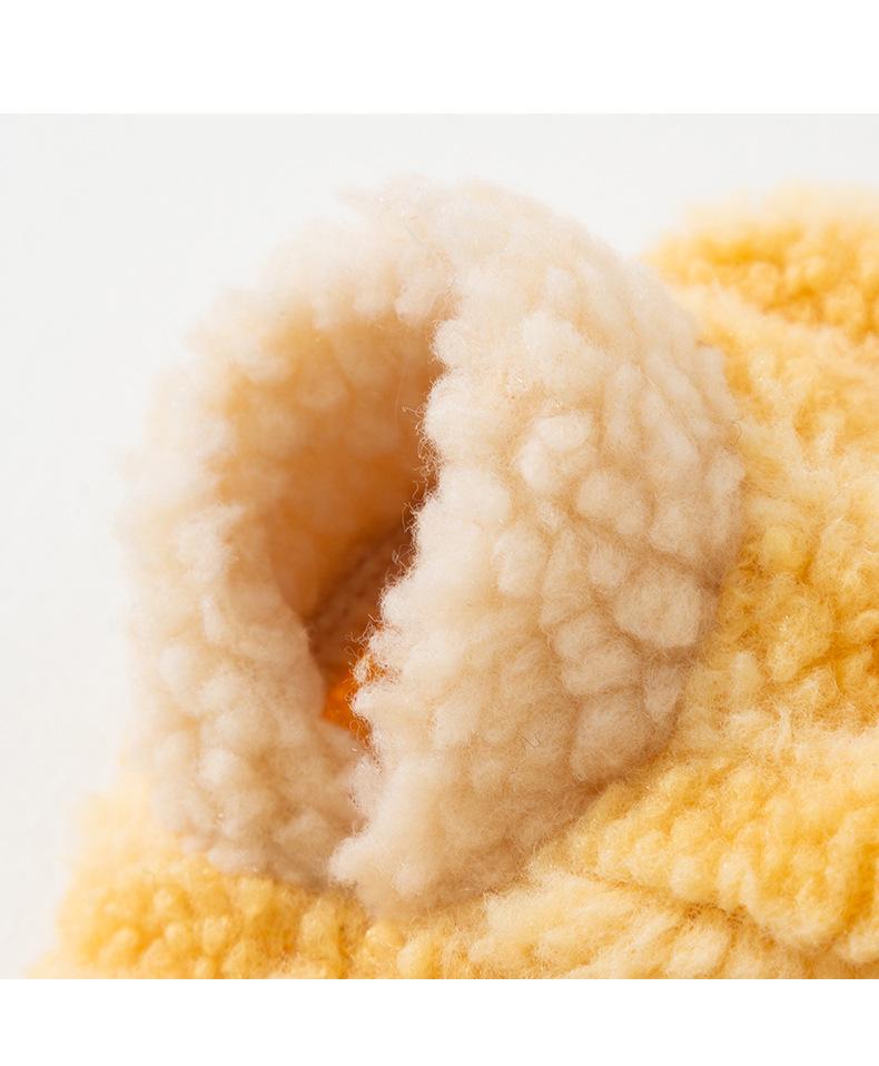 Warm Lamb Fleece Cat Clothes for Kittens & Adults - Leash-Compatible, Little Bear Design, Two-Legged for Fall & Winter, Also Fits Small Dogs