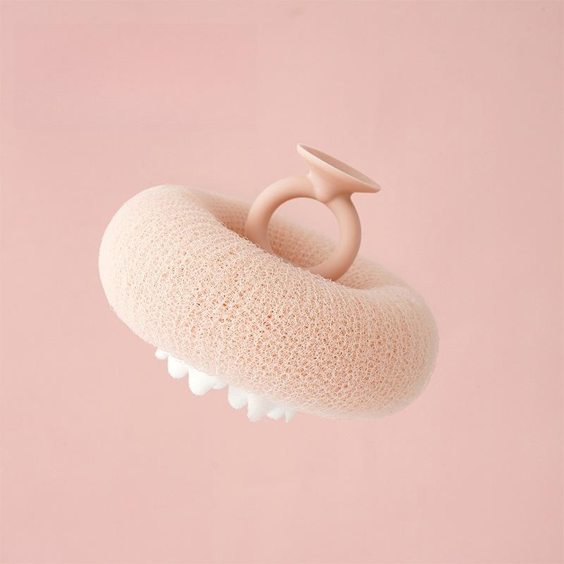 

1-Pack Super Soft Sunflower Suction Cup Bath Ball, Exfoliating Bath Sponge Cleaning Brush with Suction Cup, Unisex Shower Sponge