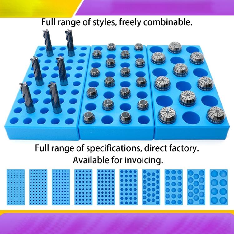 Router Bit Tray Organizer Multi Hole Drill Screwdriver Bit Tool Holder Tray for Tool Box and Drawer Storage Solution