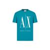 T-shirt Homme Manches Courtes Col Rond Imprimé Lettres SS23 Hauts Bleu-Vert 8NZTPA-ZJH4Z-15CL