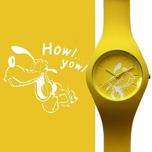Ice Watch Pair Watch Storage Box for Men and Women, Disney Collaboration, Unisex Silicone 40mm Medium Watch (No. 5 Yellow Pair/Pluto)