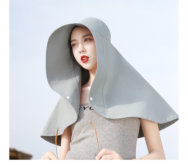 Women Large Brim Sun Hat Bucket Cap with Neck Flap Full Protection Anti-UV Washable Beach Hats Ladies Panama Hat