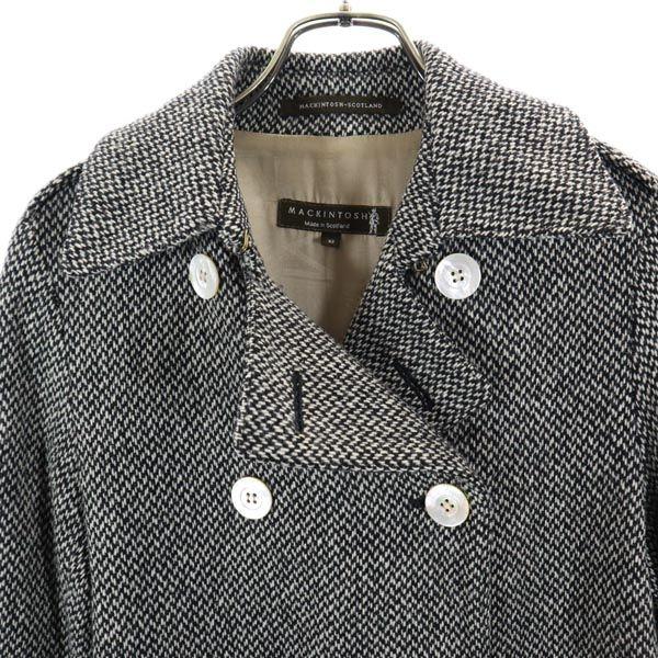 Mackintosh wool trench coat 32 Black x white Women Used