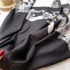 90*90Cm Square Silk Scarf Women Fashion Print Neck Hair Hand Kerchief Bandana Shawl Neckerchief Hairband Ribbon Foulard Headband