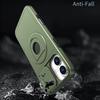 For iPhone 16 Magnetic Case Slide Camshield TPU+PC Kickstand Phone Cover