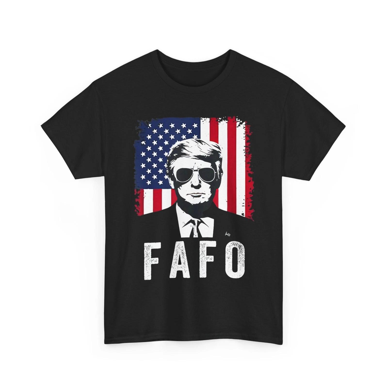 Vintage USA Flag Trump FAFO Patriotic Retro 47th President T-Shirt 3XL