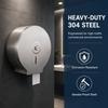 Stainless Steel Toilet Paper Holder Brushed Finish Bath Tissue Dispenser  For Home Use