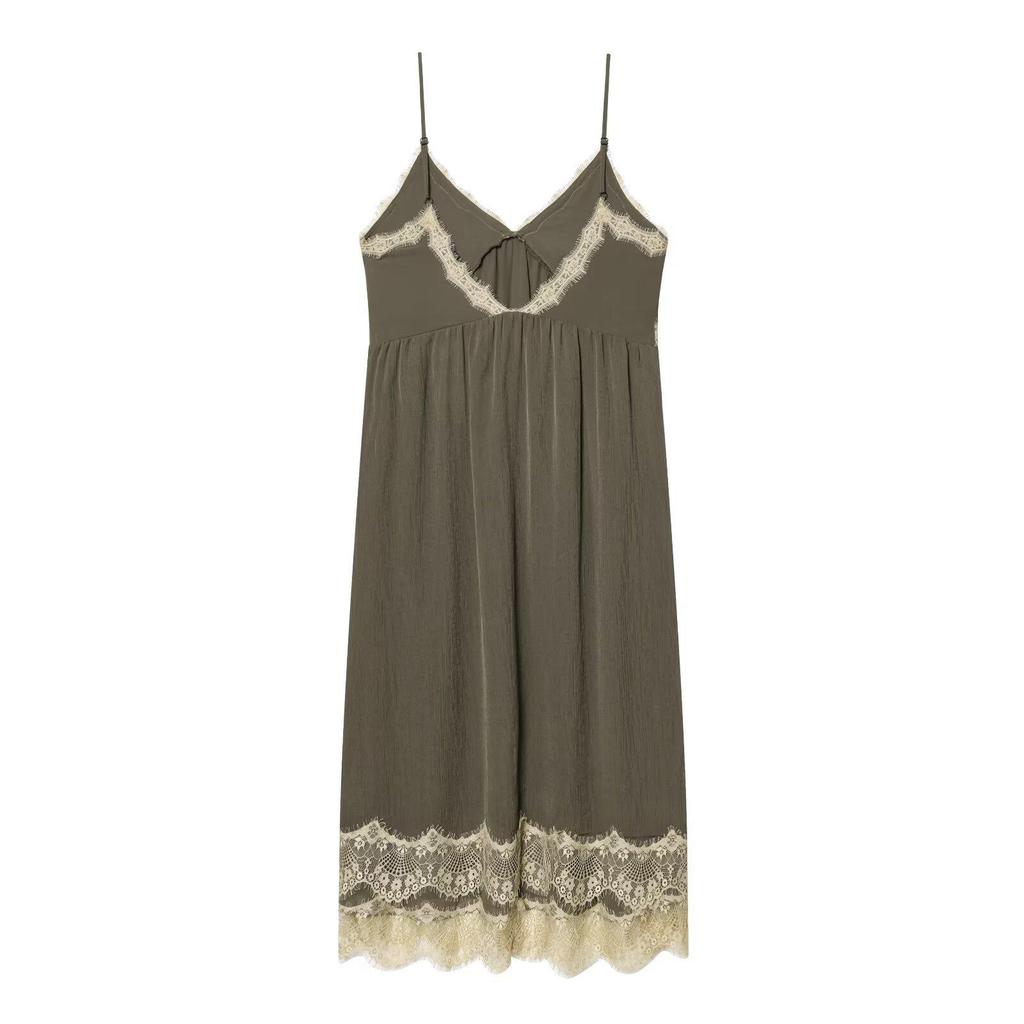 2026 Spring European-Style Women's Lace Lingerie Camisole Dress