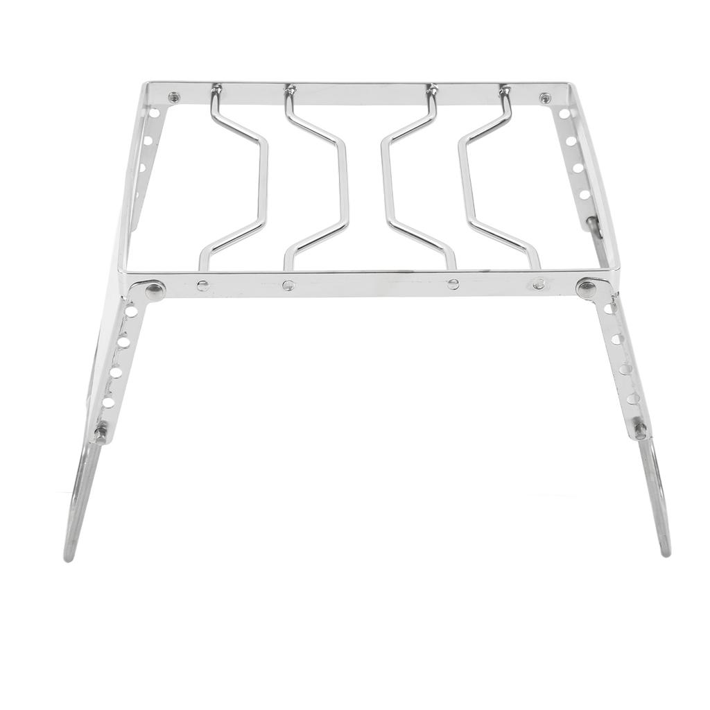 Mini Barbecue Grill Stainless Steel Foldable Camping Grill Grate with Wind Screen for Garden