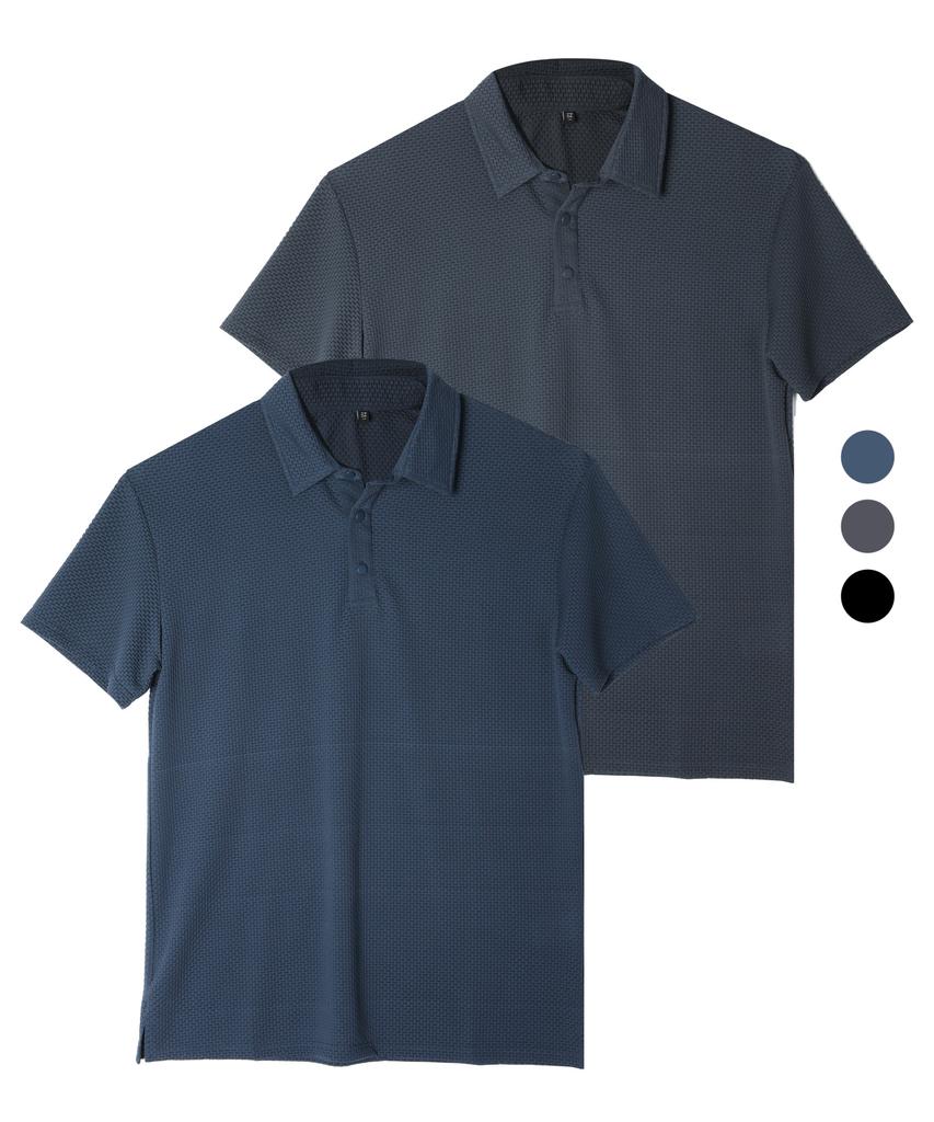 EZBUY Cooling Cushion Men'S Short Sleeve Polo Shirt 3 Colors