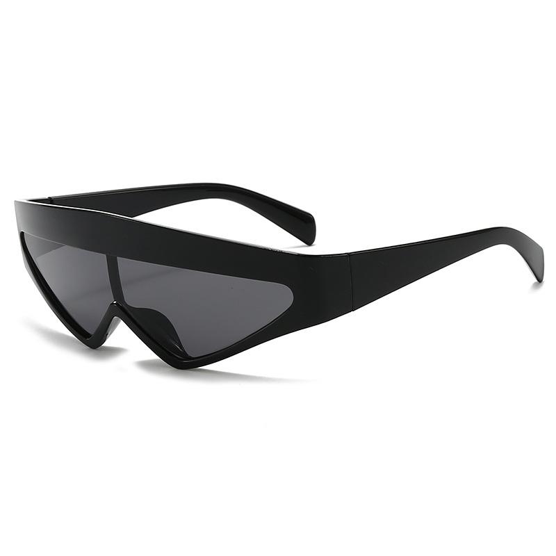 Futuristic European-American One-Piece Triangle Sunglasses
