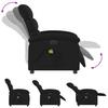 Vidaxl Foldable Massage Armchair, Electric, Black, Fabric