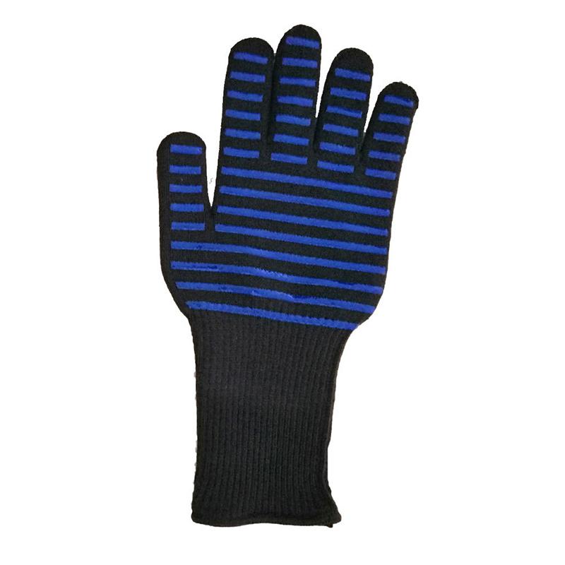 BBQ Gloves High Temperature Resistance Oven Mitts 800 Degrees Fireproof Barbecue Heat Insulation Microwave Oven Gloves