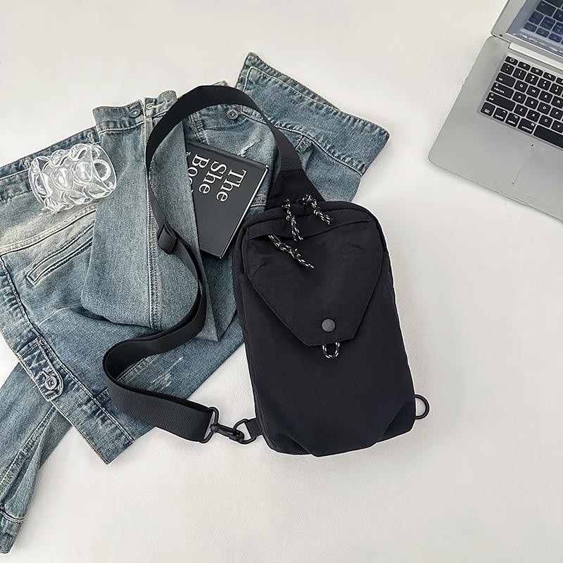 New Casual Unisex Chest Bag Multi-Layer Outdoor Travel Multi-Functional Single-Shoulder Small Phone Bag