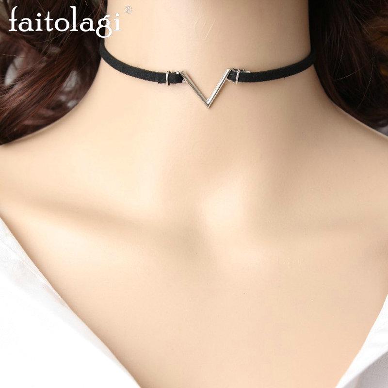 Buy V Shape Choker Necklace Torques 