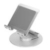 Foldable Phone Stand 360 Degree Rotation Adjustable Height Aluminum Desk Stand with Stable Base for Laptops Under