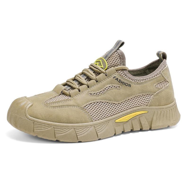 Summer Men's Shoes New Breathable Men's Work Shoes Non-slip Wear-resistant Sports Shoes Casual Board Shoes Trendy Shoes