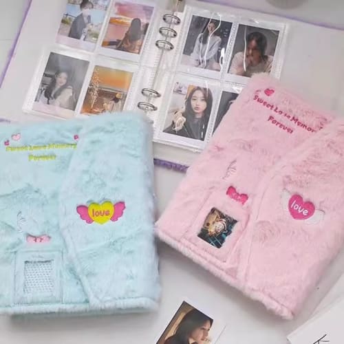 Acrqq A5 Trading Card Case Album, Korean Style, Large Capacity Collectible Book with 4-Pocket Double-Sided Storage, 30 Refills, Holds 240 Cards, 6-Hol