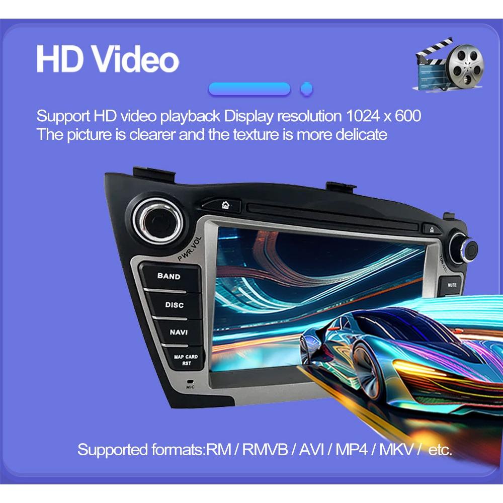 7 Zoll Autoradio Android für Hyundai IX35 2009-2015 Auto Multimedia Stereo Navigation 1+32GB