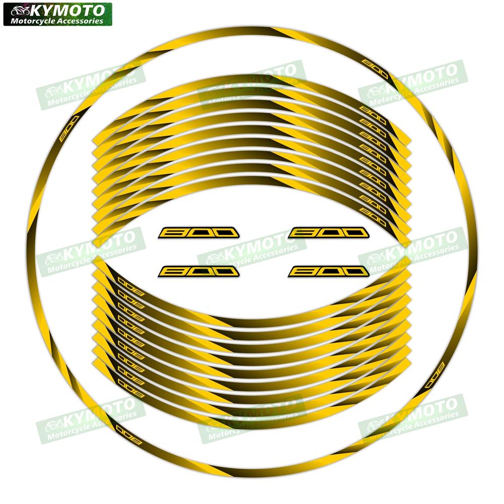 For Z800 Z 800 motorcycle accessories 17 inch front and rear wheel stickers fairing modified reflective stickers decoration