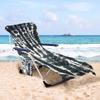 Tie-Dye Beach Chair Cover, Pool Microfiber Lounge Chair Cover, Swimming Quick-Drying Beach Towel, Seaside Thickened Lounge Chair Mat