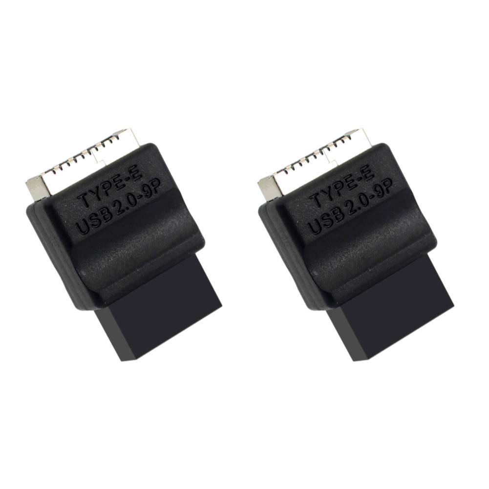 Motherboard Extension Adapter USB2.0 9pin Male To Type-E Female Adapter TYPE-E Interface Header Adapter for Desktop PC