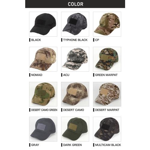 Airsoft Tactical Cap, Military Cap, Camouflage, Dark Green [pleasantjapan]
