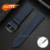 Premium TPU Rubber Nylon Sailcloth Hybrid Watch Strap 18mm 19mm 20mm 21mm 22mm 24mm for Casio for Seiko Band Waterproof Bracelet