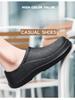 2025 New Men's Lightweight Non-Slip Chef Sandals Breathable Kitchen Work Shoes Black Large Size Waterproof Design for All-Season